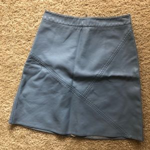 Faux leather mini skirt